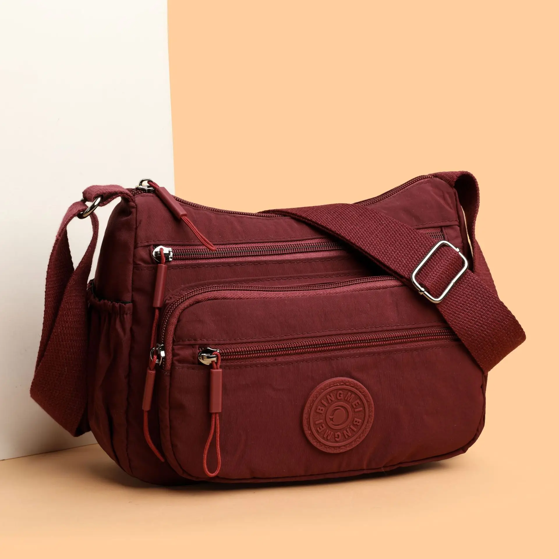 Light Gray Water-Proof Crossbody Bag for Women - Image 7