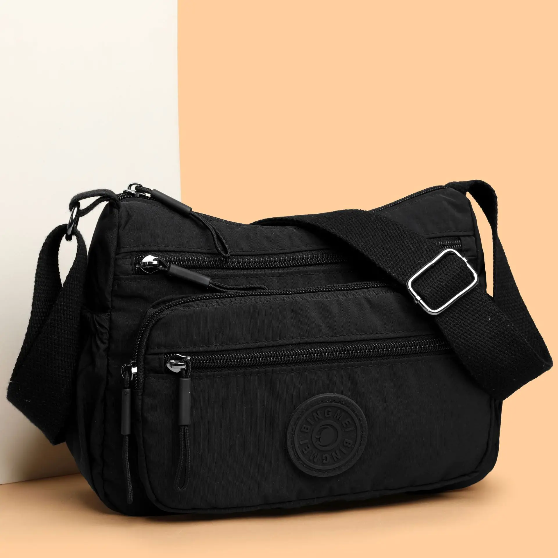 Light Gray Water-Proof Crossbody Bag for Women - Image 8