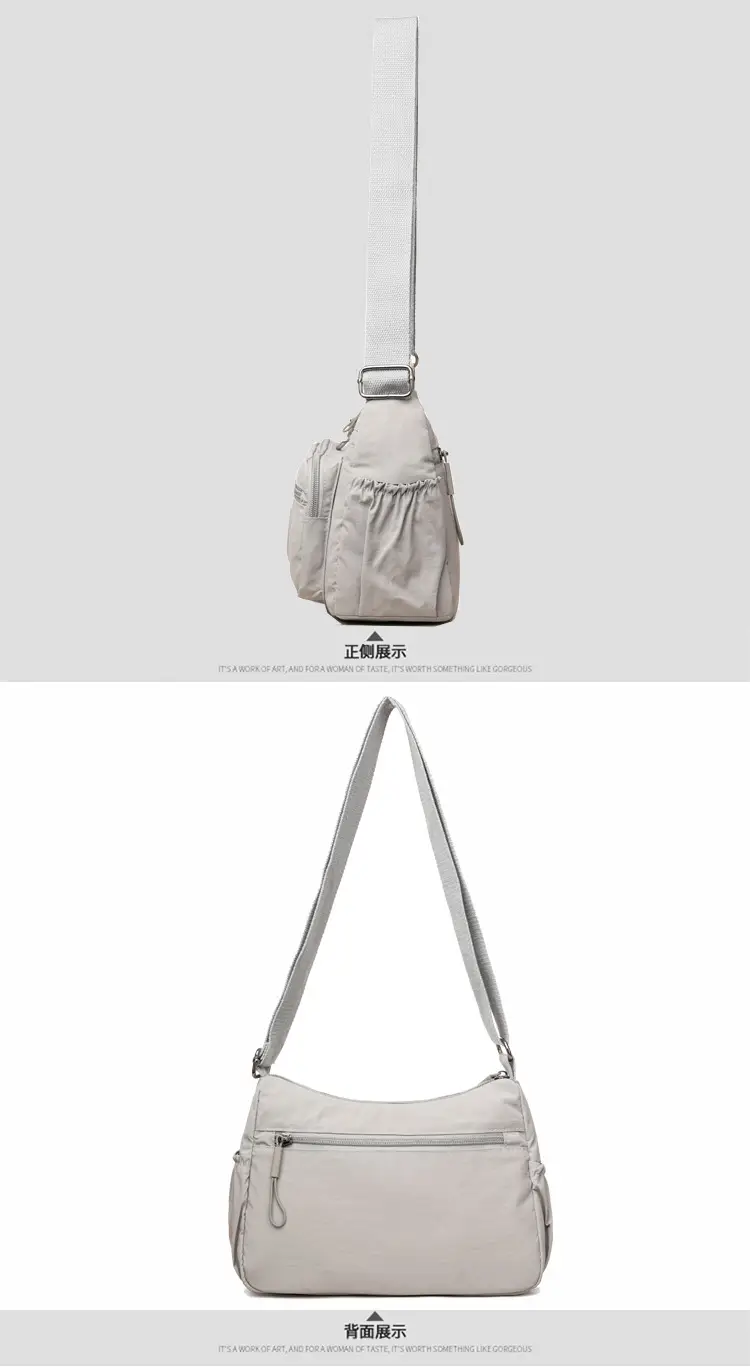 Light Gray Water-Proof Crossbody Bag for Women — feature 10