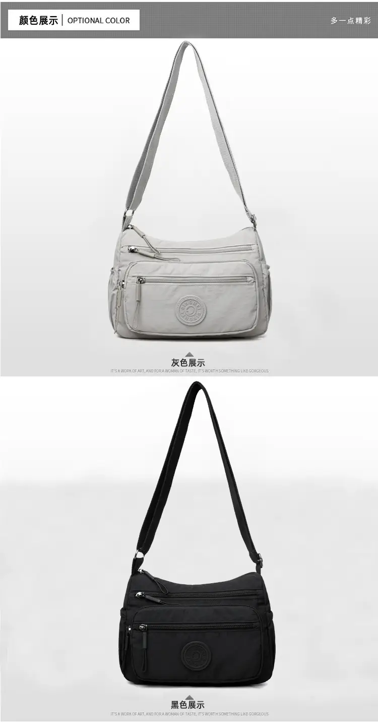 Light Gray Water-Proof Crossbody Bag for Women — feature 11