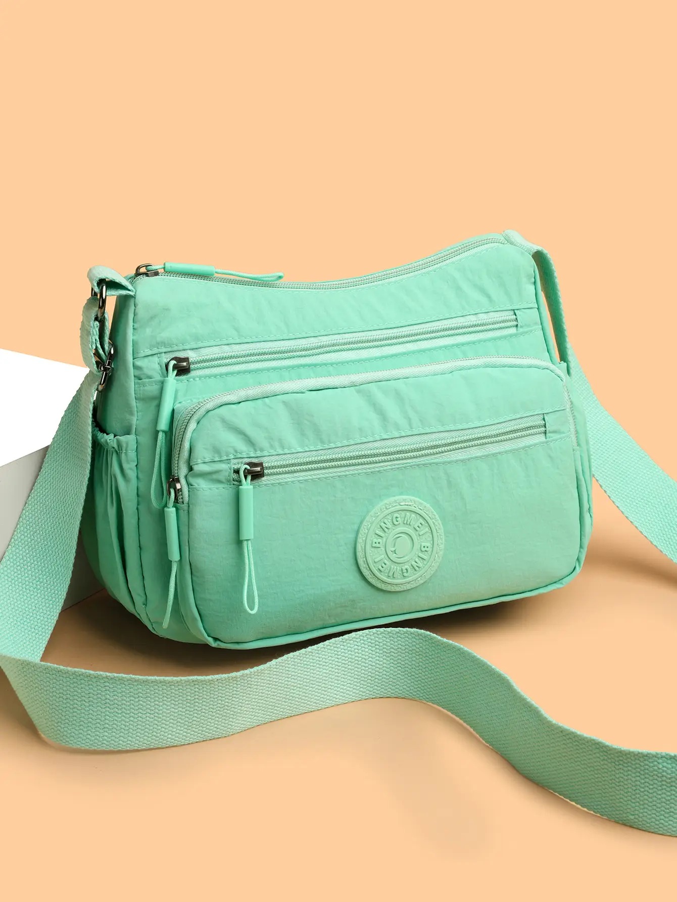 Light Gray Water-Proof Crossbody Bag for Women — feature 14