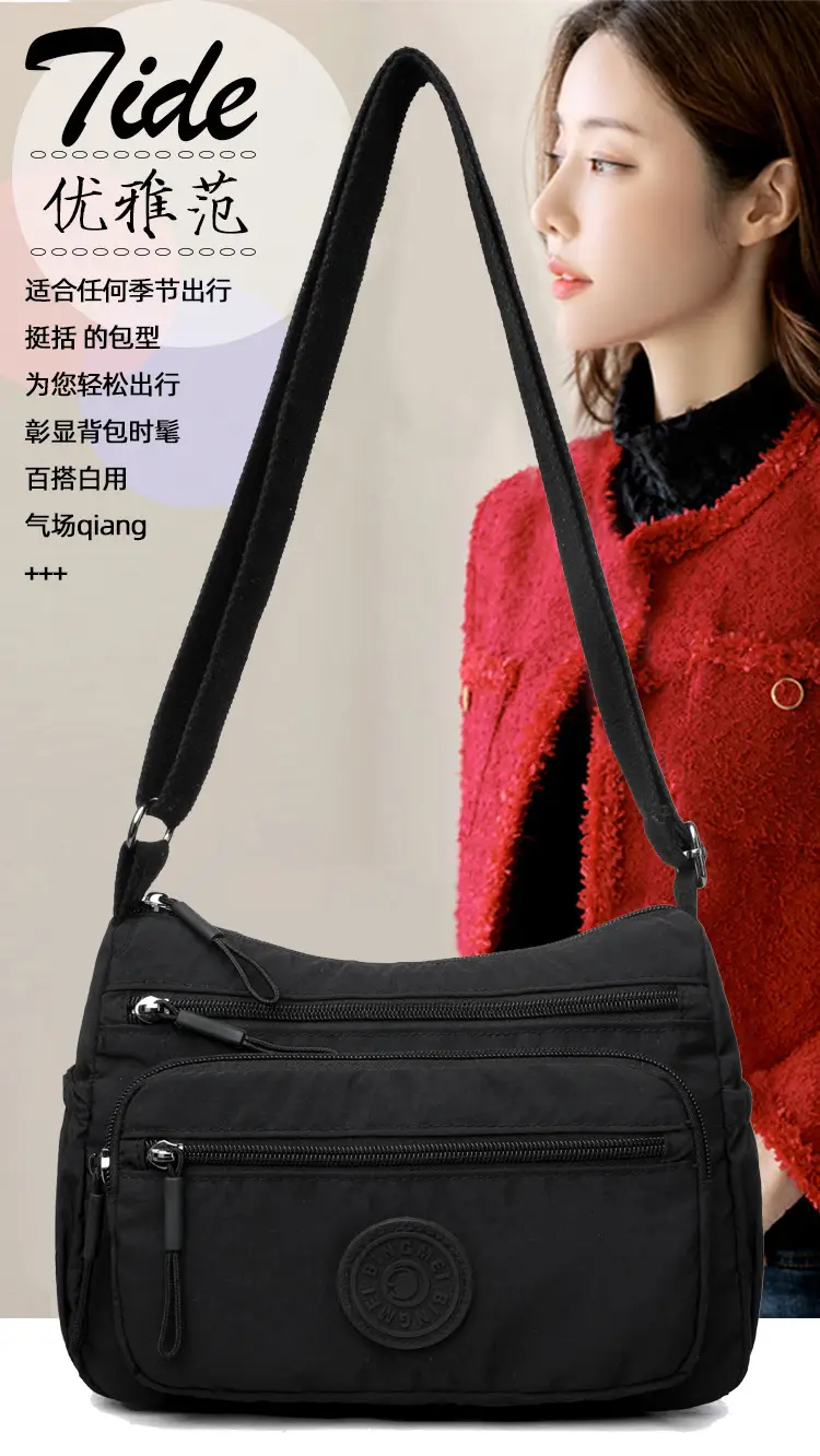 Light Gray Water-Proof Crossbody Bag for Women — feature 3