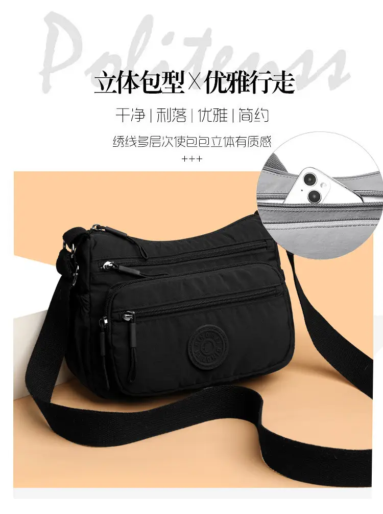Light Gray Water-Proof Crossbody Bag for Women — feature 4