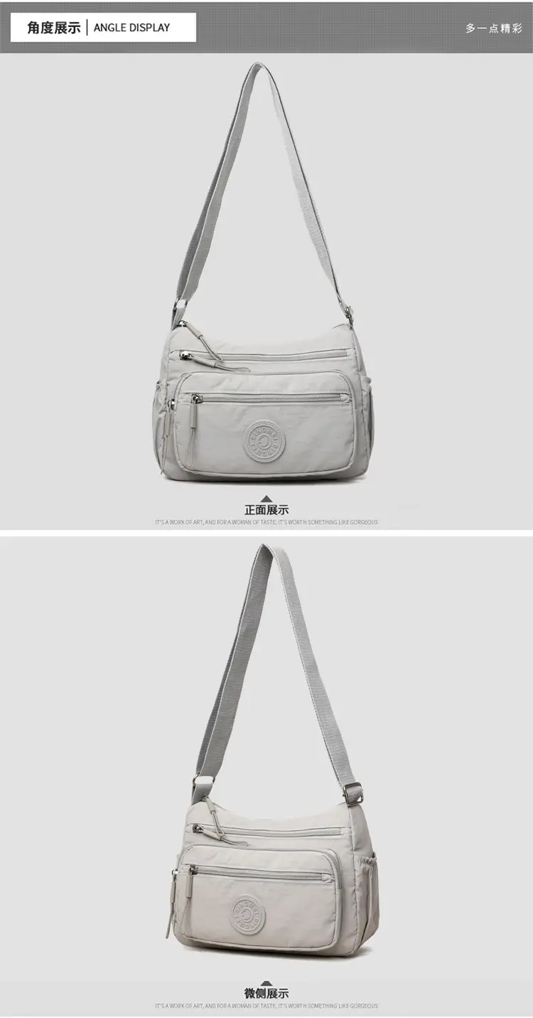 Light Gray Water-Proof Crossbody Bag for Women — feature 9