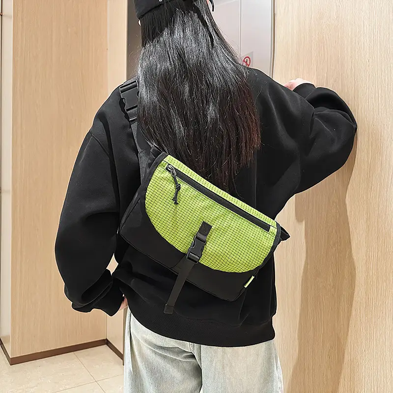 Men's Green Crossbody Bag Casual 2026 Street Fashion - Image 7