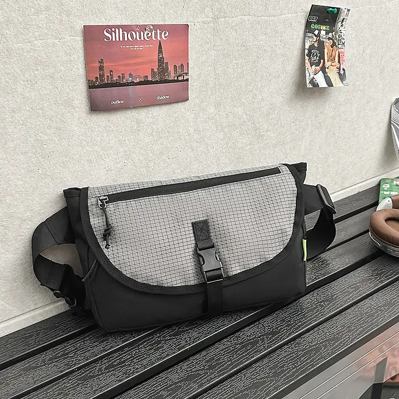 Men's Green Crossbody Bag Casual 2026 Street Fashion - Image 3