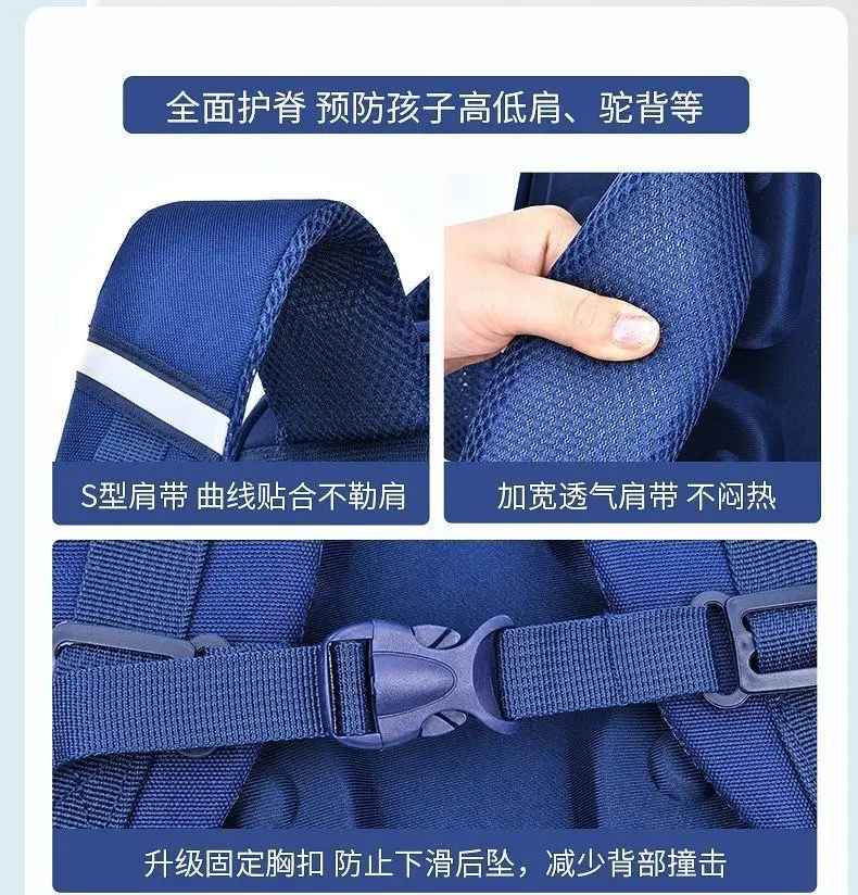 New Nezha Schoolbag Primary School One Two Three Four Five Six Large Capacity Backpack for Girls and Boys Ridge Protection Backpack — feature 2