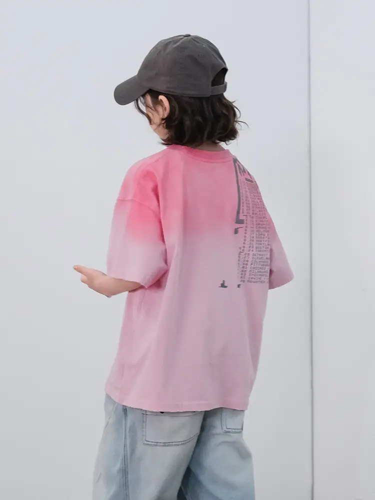 Boys Pink Cotton T-Shirt Summer 2026 - Image 5