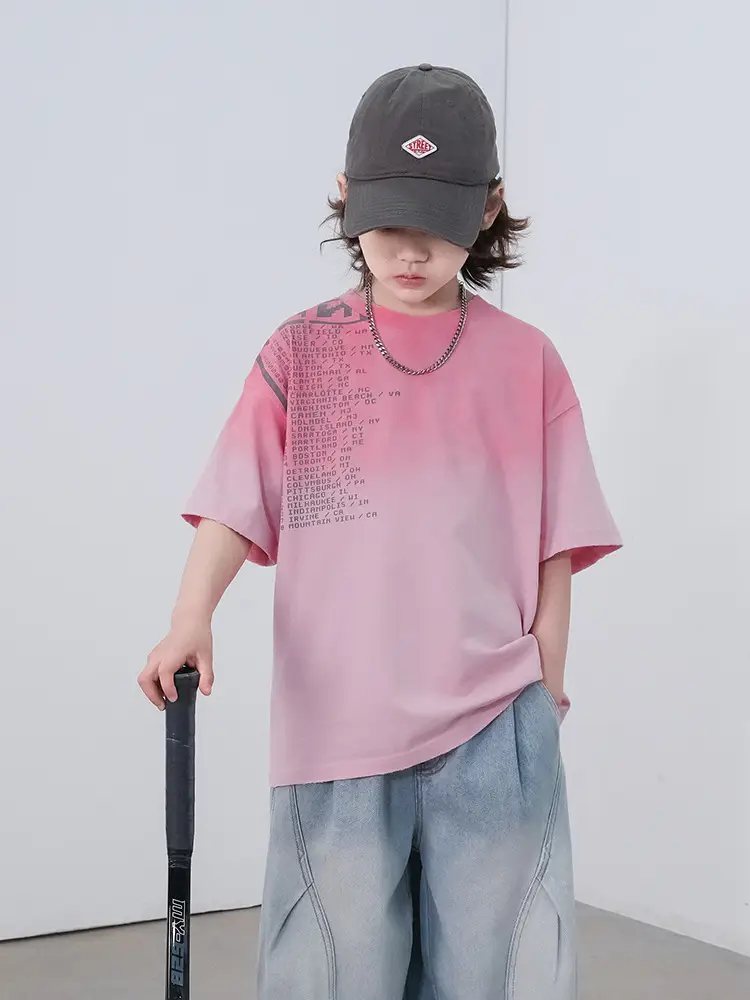Boys Pink Cotton T-Shirt Summer 2026 - Image 6