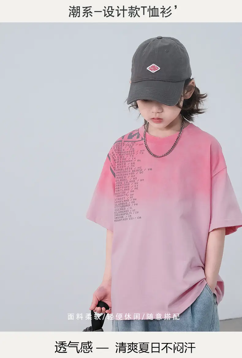 Boys Pink Cotton T-Shirt Summer 2026 — feature 1