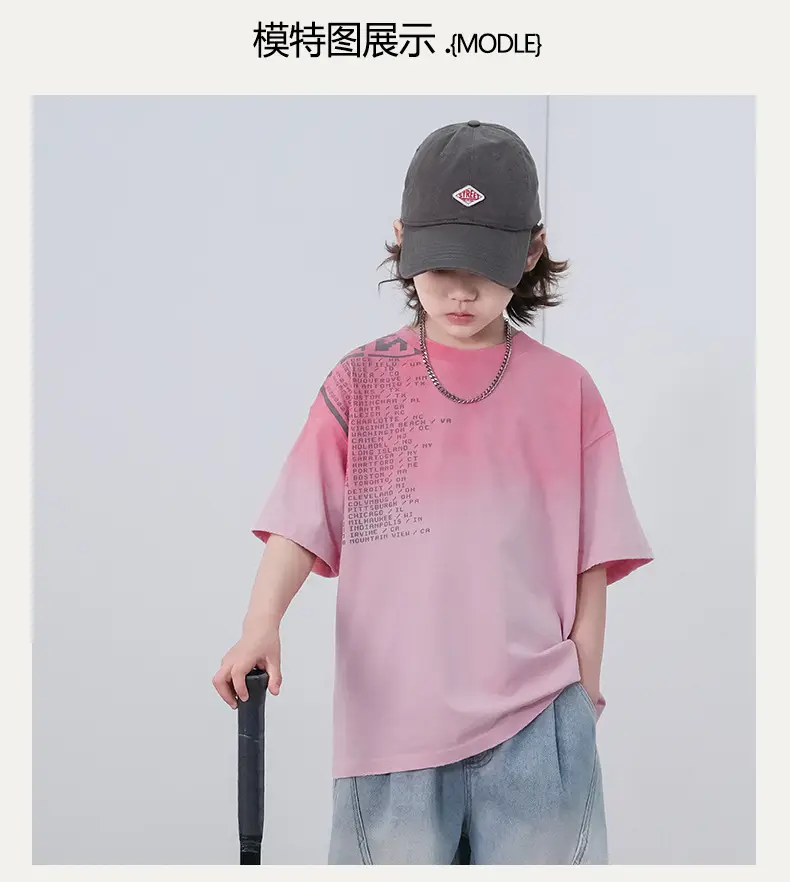 Boys Pink Cotton T-Shirt Summer 2026 — feature 5