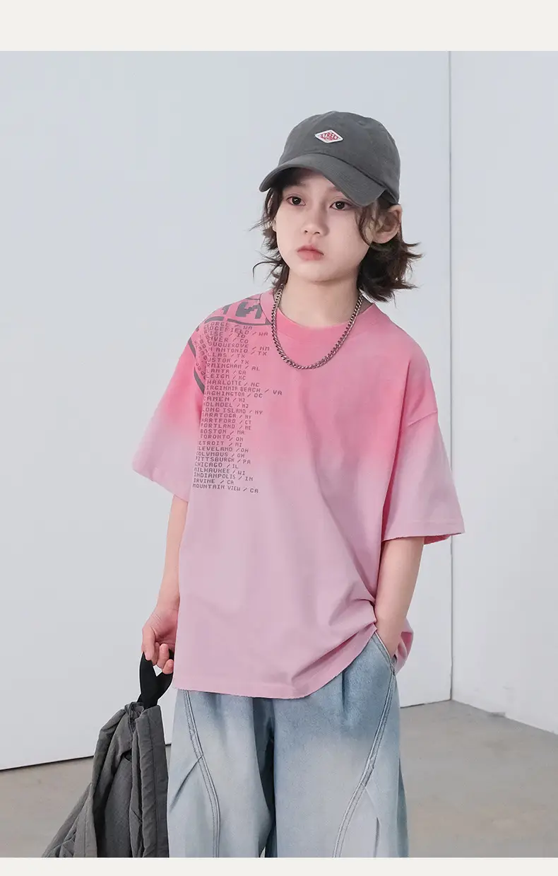 Boys Pink Cotton T-Shirt Summer 2026 — feature 9