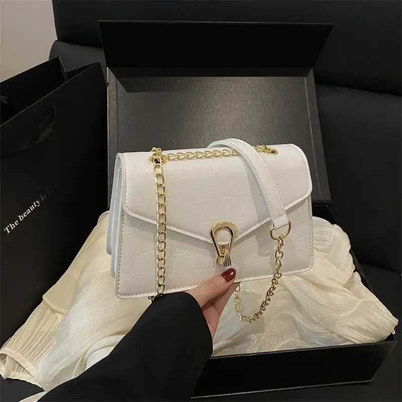 Women's Stone Pattern Chain Bag 2025 Summer - Image 8