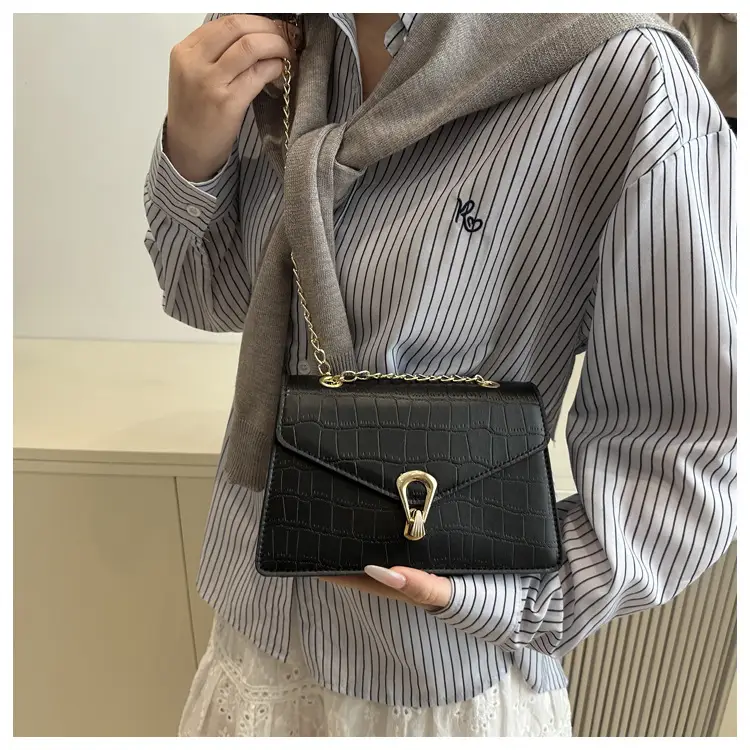 Women's Stone Pattern Chain Bag 2025 Summer — feature 16