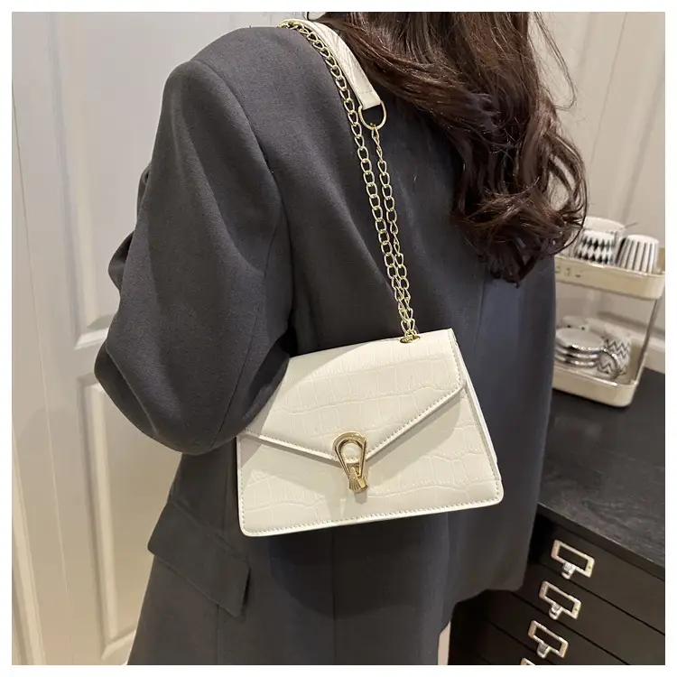 Women's Stone Pattern Chain Bag 2025 Summer — feature 19