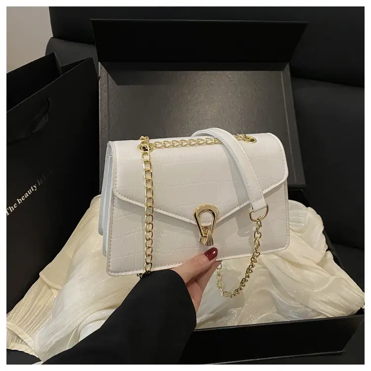 Women's Stone Pattern Chain Bag 2025 Summer — feature 21