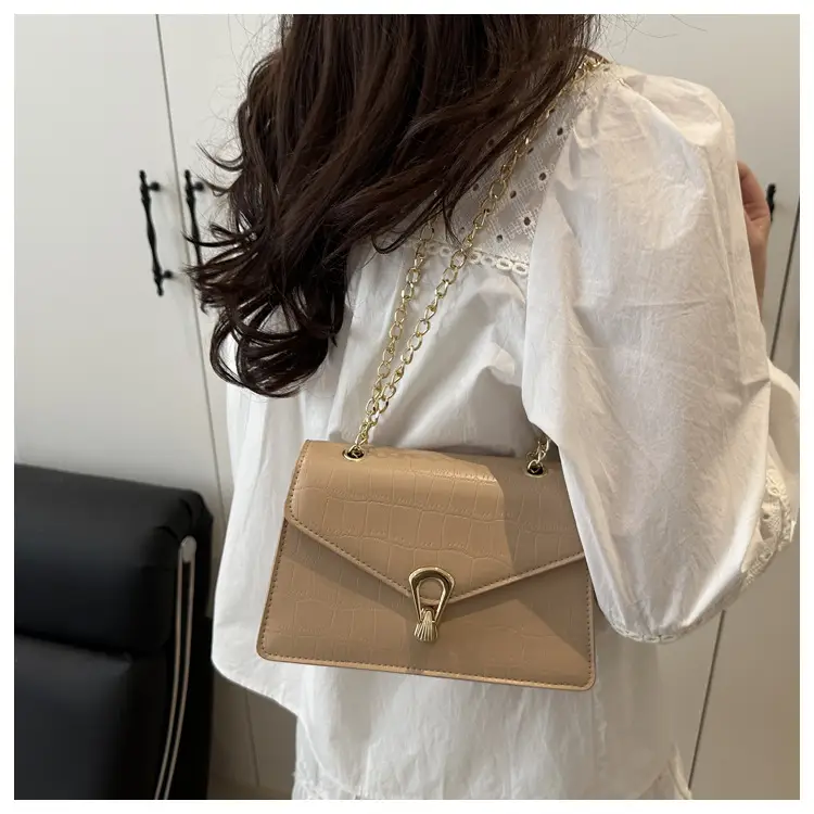Women's Stone Pattern Chain Bag 2025 Summer — feature 8