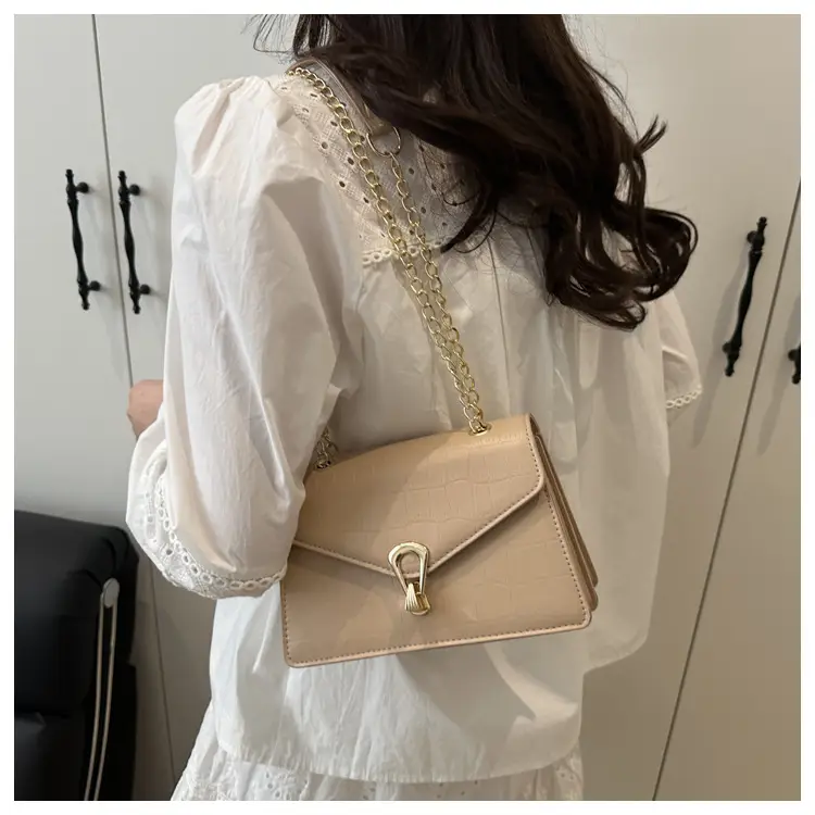 Women's Stone Pattern Chain Bag 2025 Summer — feature 9