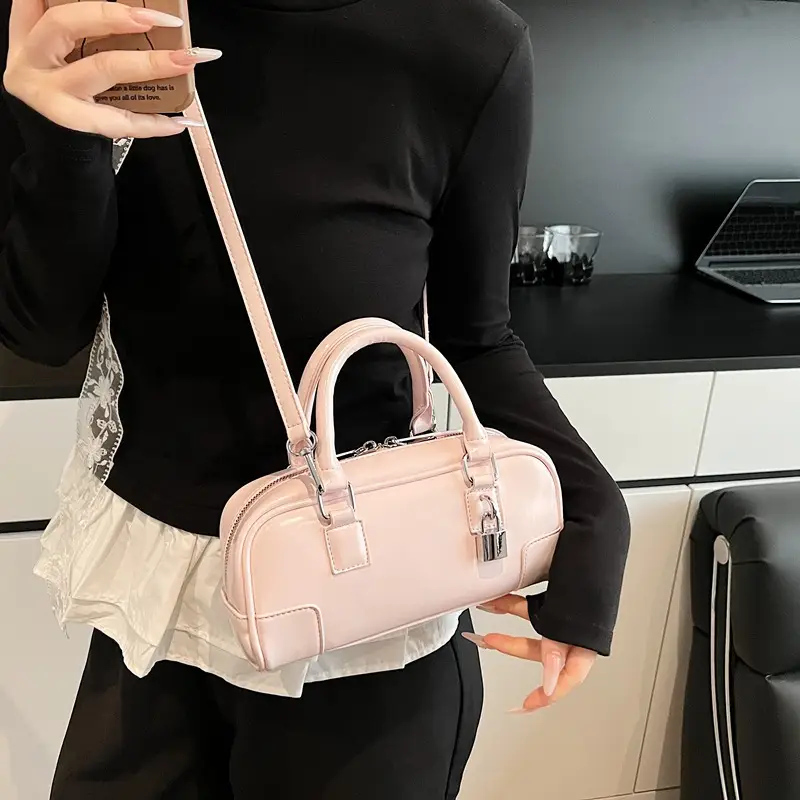 Women's White Leather Shoulder Crossbody Bag 2025 - Image 6