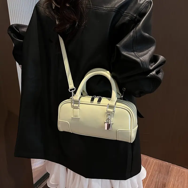 Women's White Leather Shoulder Crossbody Bag 2025 - Image 7