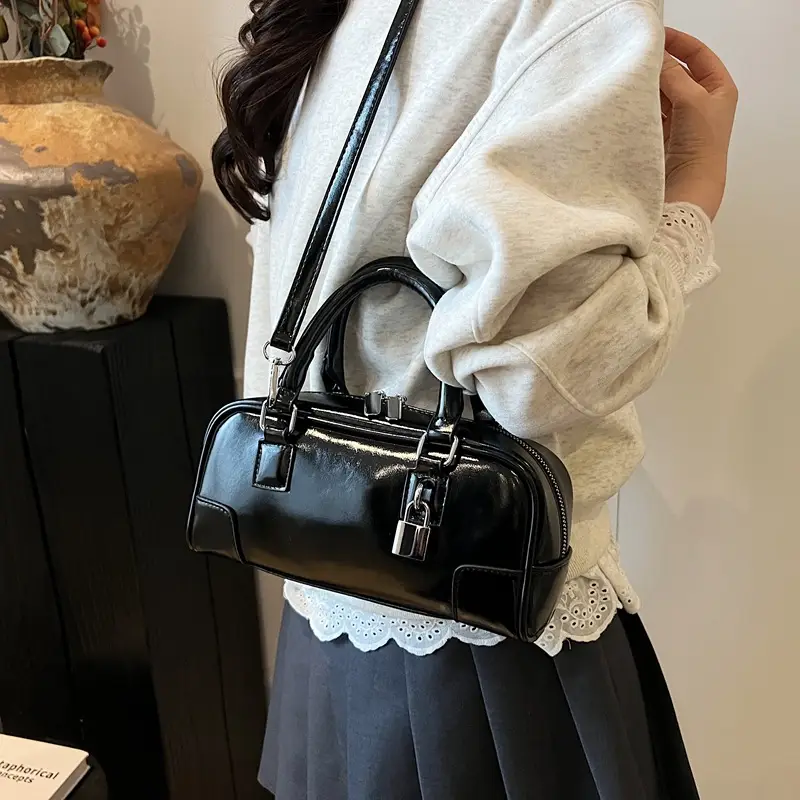 Women's White Leather Shoulder Crossbody Bag 2025 - Image 8
