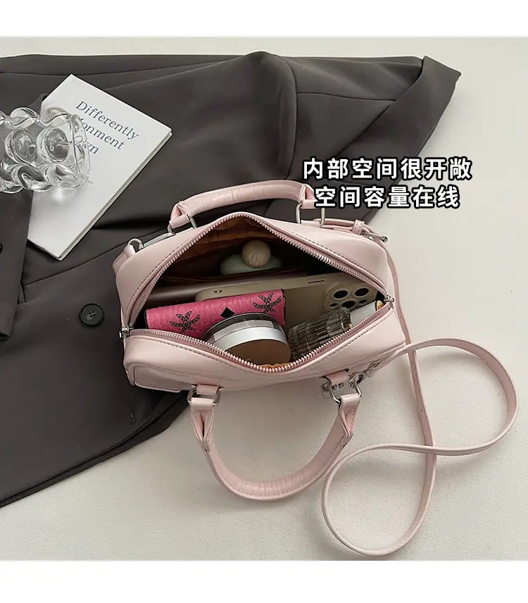 Women's White Leather Shoulder Crossbody Bag 2025 — feature 10