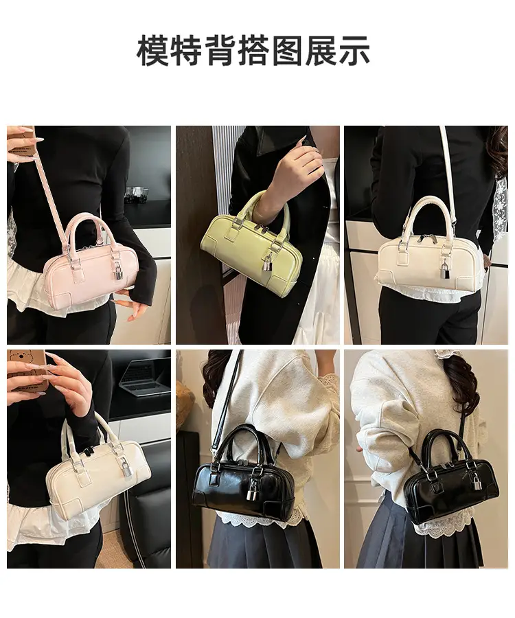Women's White Leather Shoulder Crossbody Bag 2025 — feature 11