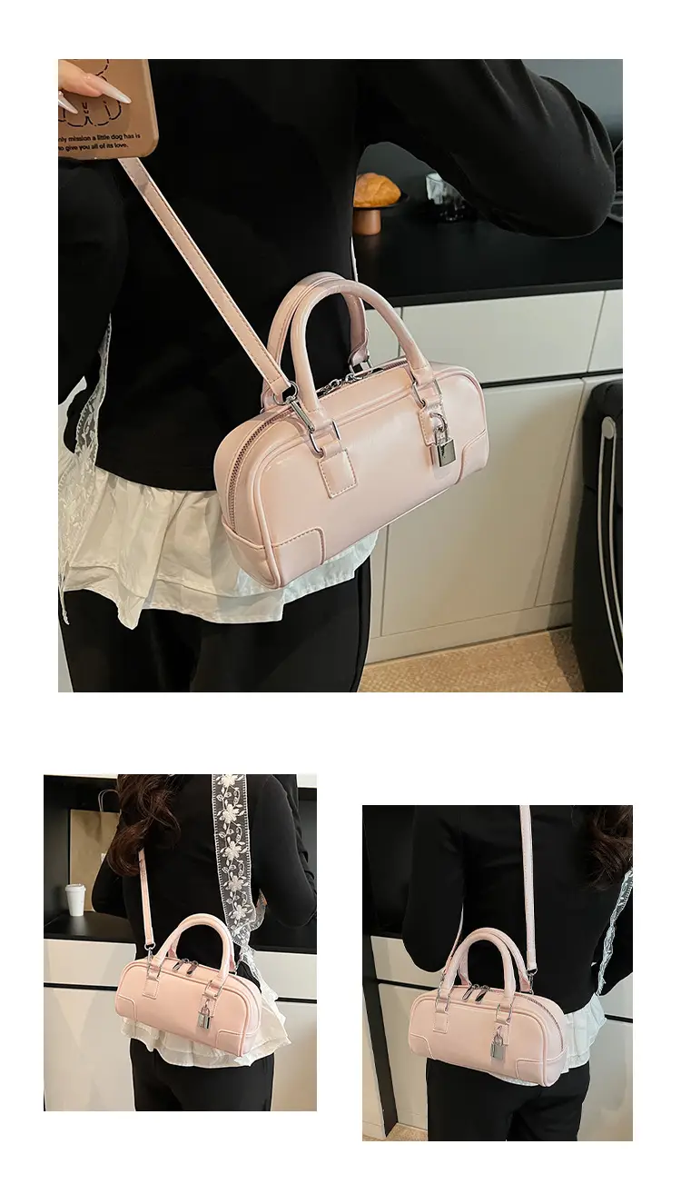 Women's White Leather Shoulder Crossbody Bag 2025 — feature 12