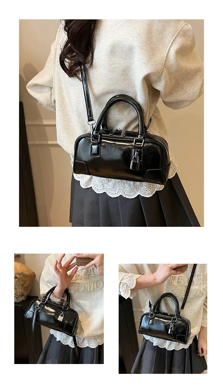 Women's White Leather Shoulder Crossbody Bag 2025 — feature 13