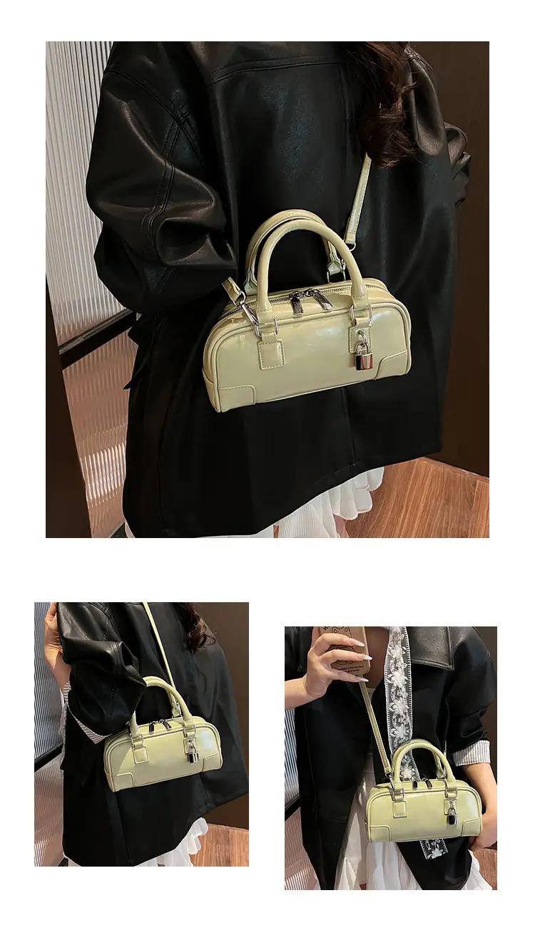 Women's White Leather Shoulder Crossbody Bag 2025 — feature 15