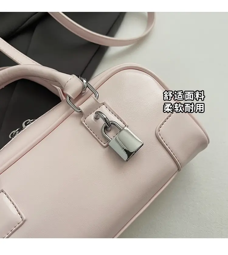 Women's White Leather Shoulder Crossbody Bag 2025 — feature 5