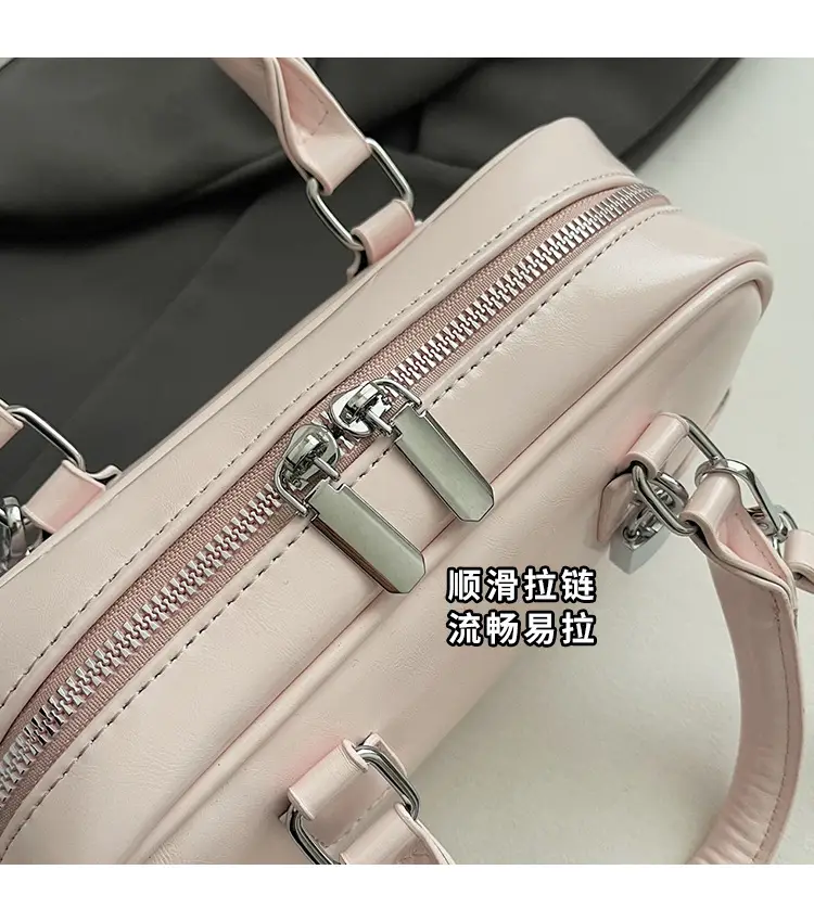 Women's White Leather Shoulder Crossbody Bag 2025 — feature 7