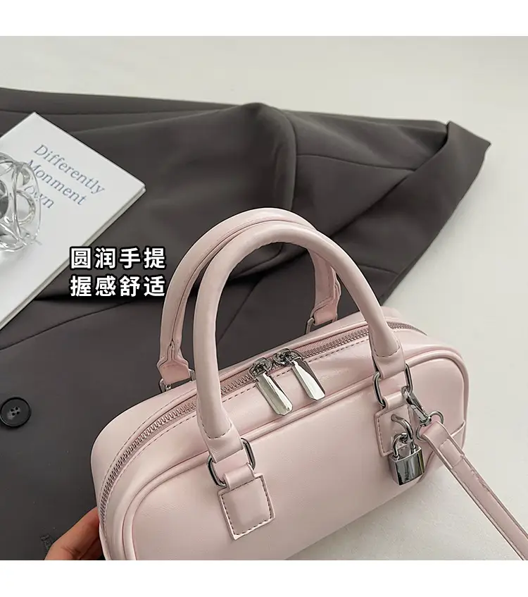 Women's White Leather Shoulder Crossbody Bag 2025 — feature 9