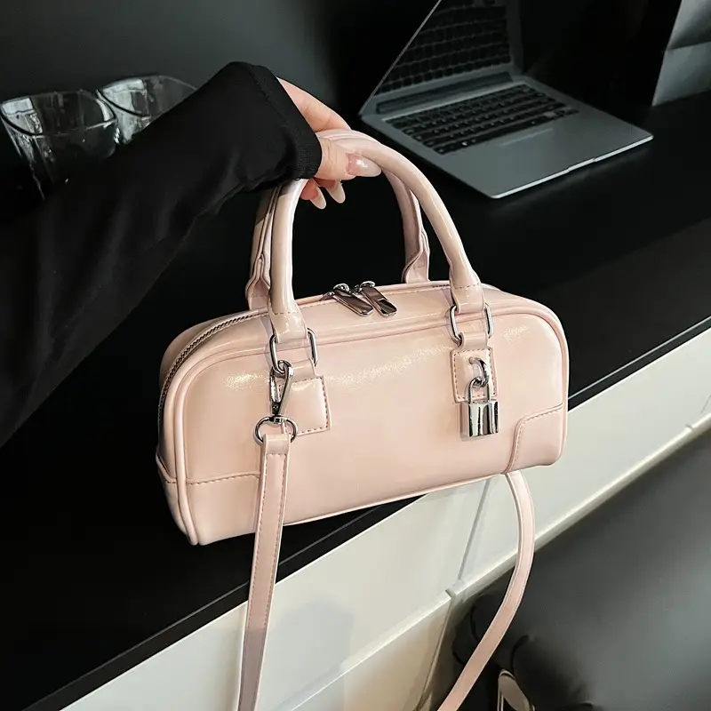 Women's White Leather Shoulder Crossbody Bag 2025 - Image 3