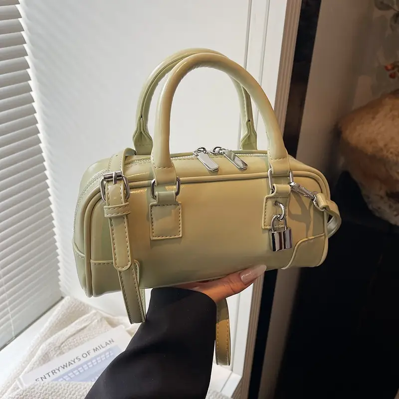 Women's White Leather Shoulder Crossbody Bag 2025 - Image 4