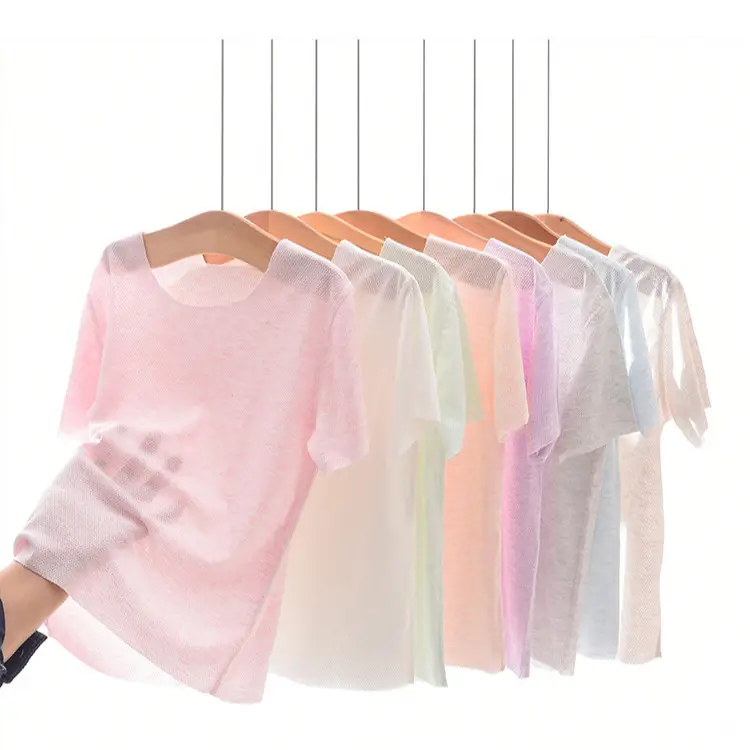 Children's T-Shirt Light Pink Short Sleeve - Image 8