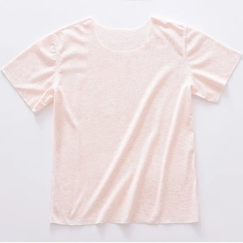 Children's T-Shirt Light Pink Short Sleeve - Image 3