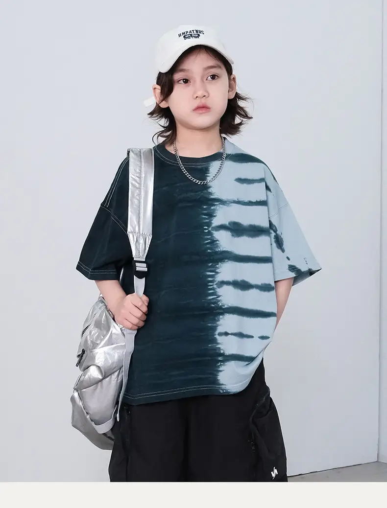 Kids Tie-Dye Cotton T-Shirt Large Summer Wear 2026 — feature 11