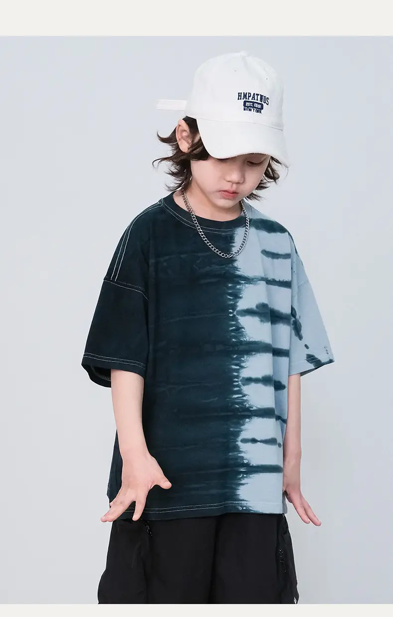 Kids Tie-Dye Cotton T-Shirt Large Summer Wear 2026 — feature 8