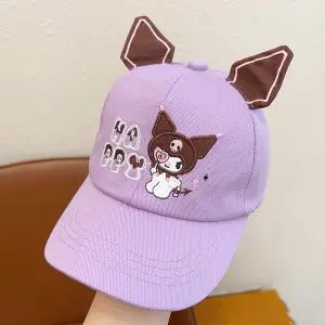 Girls Brown Heart Cap Summer Baseball Cap - Image 7