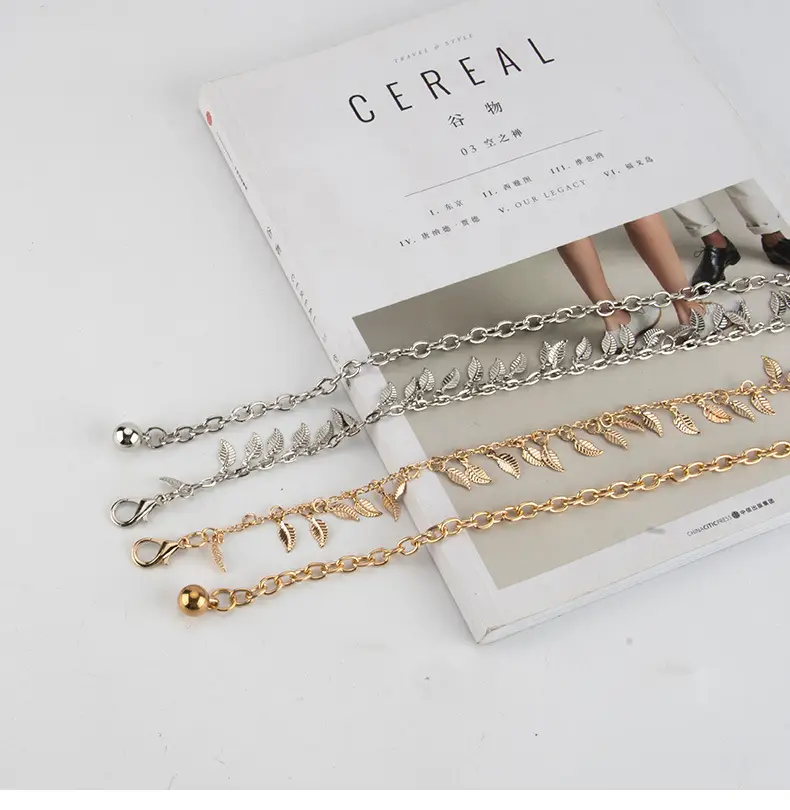 Gold Leaf Metal Waist Chain for Women — feature 5