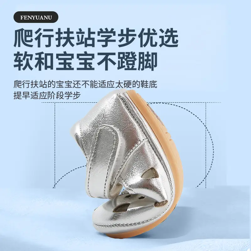 New Infant Summer Soft-Soled Baby Shoes 6-12 Months Princess Toddler Shoes One-Year-Old Female Baby Sandals Summer