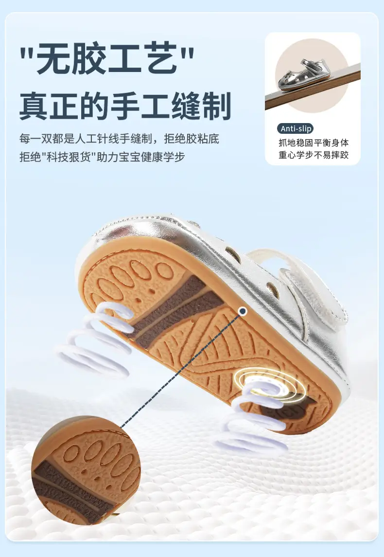 New Infant Summer Soft-Soled Baby Shoes 6-12 Months Princess Toddler Shoes One-Year-Old Female Baby Sandals Summer — feature 17