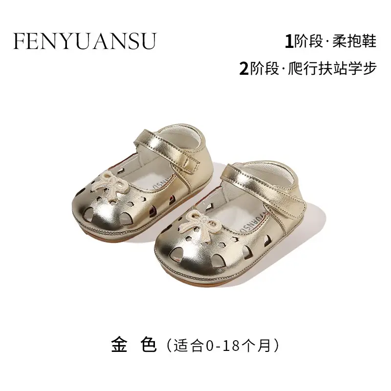 New Infant Summer Soft-Soled Baby Shoes 6-12 Months Princess Toddler Shoes One-Year-Old Female Baby Sandals Summer