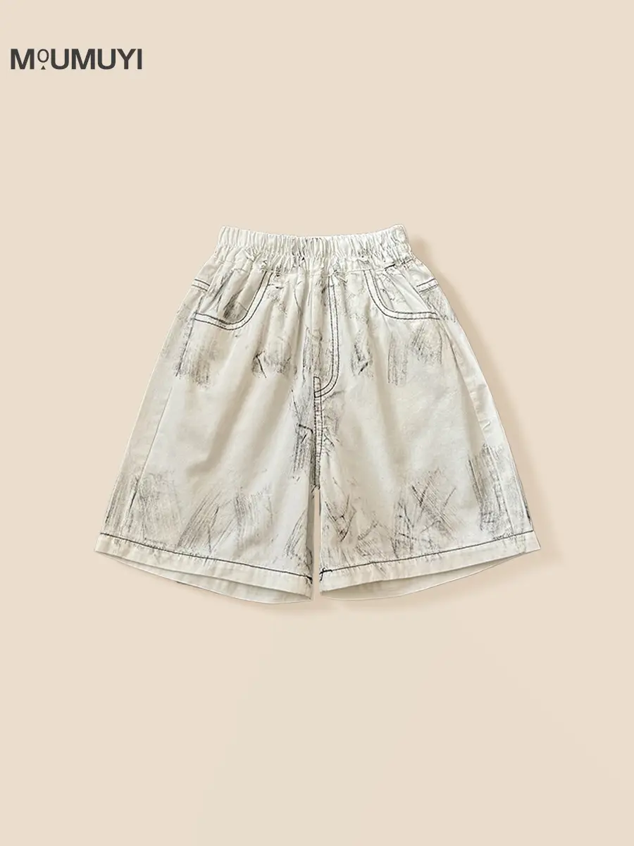 Children's Letter Print Shorts Set for Boys 2026 Summer - Image 6