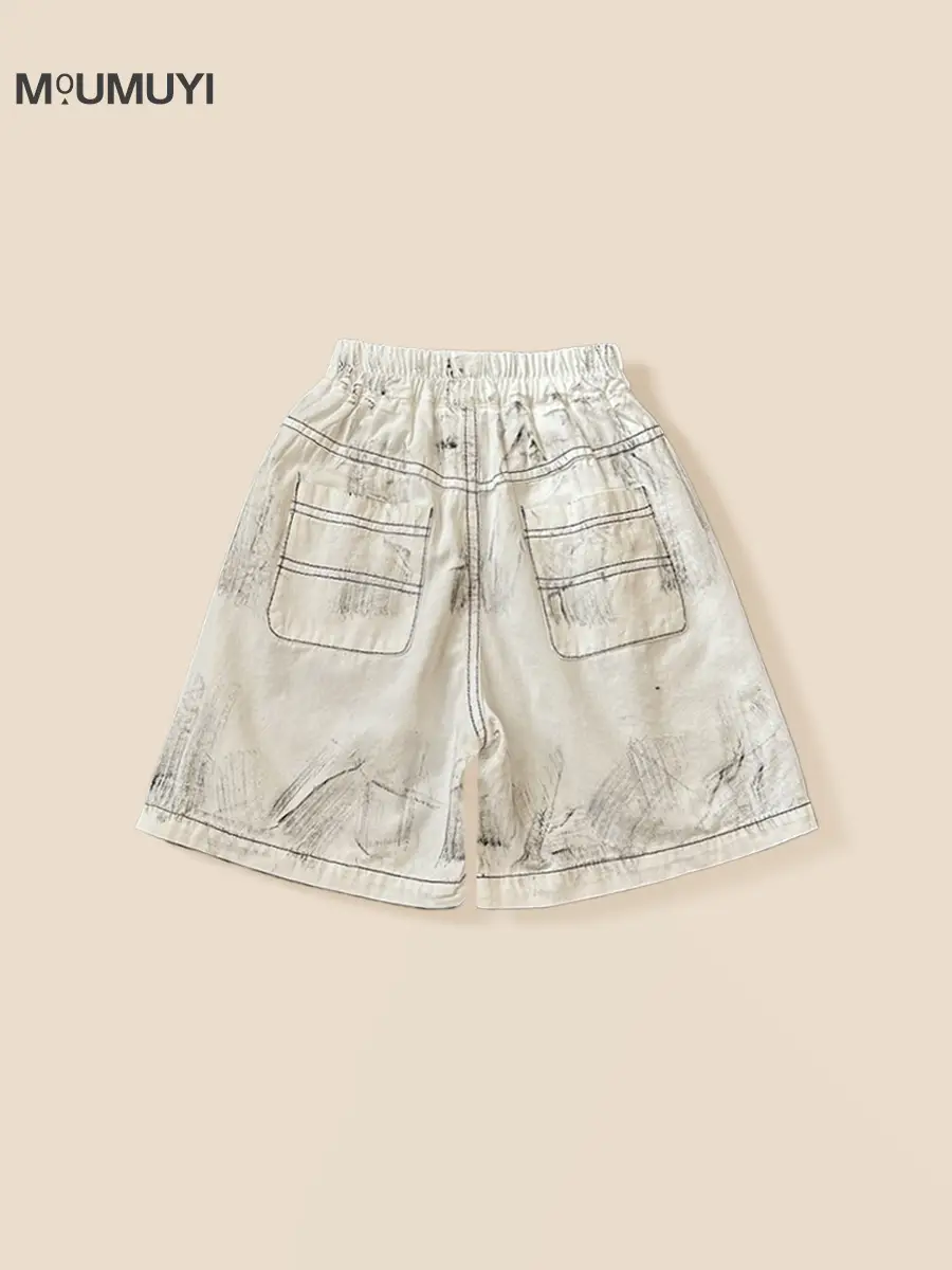 Children's Letter Print Shorts Set for Boys 2026 Summer - Image 7