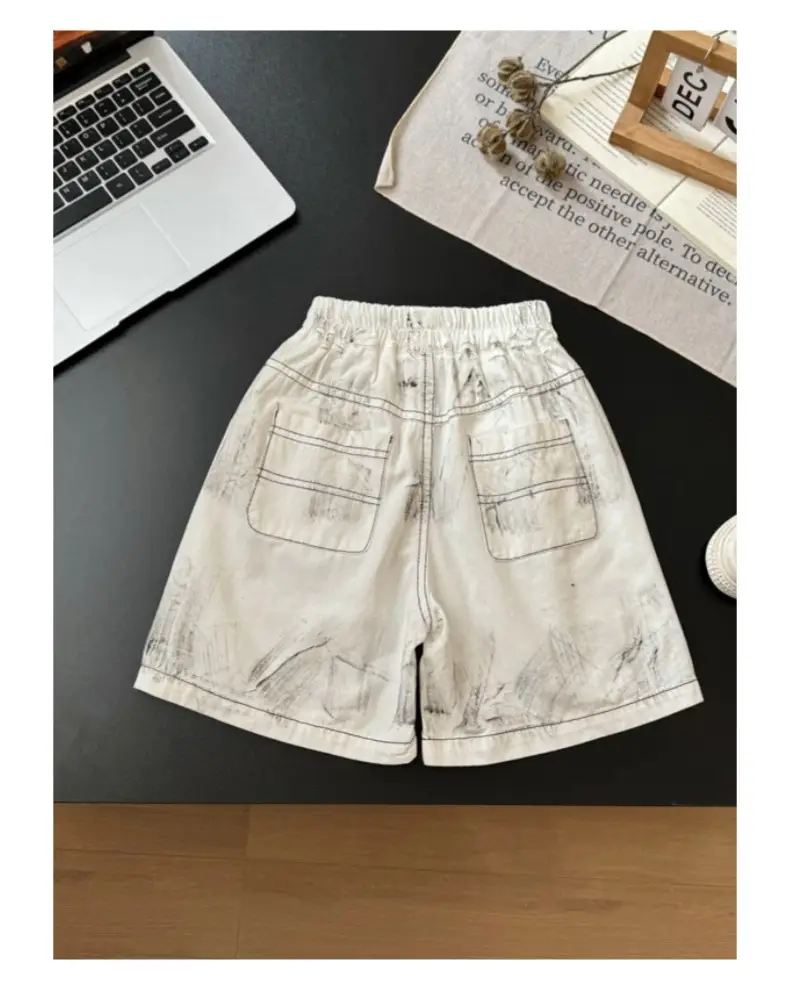 Children's Letter Print Shorts Set for Boys 2026 Summer — feature 19