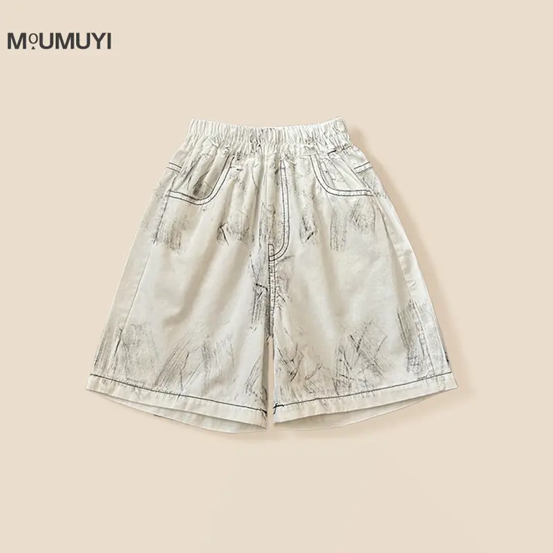 Children's Letter Print Shorts Set for Boys 2026 Summer - Image 2
