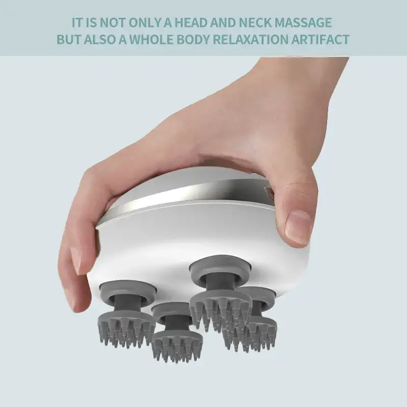Electric Head Massager with 6 Attachments