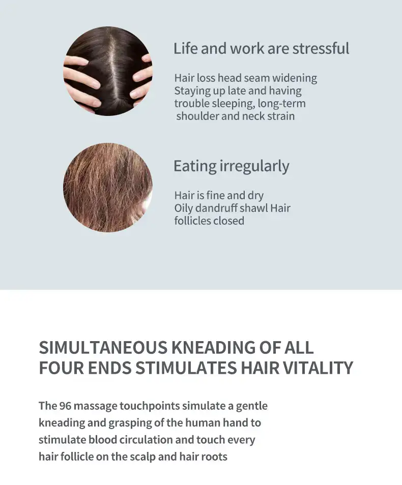 Electric Head Massager with 6 Attachments — feature 3